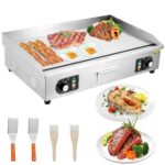 Takywep Plancha eléctrica comercial de 30 pulgadas, plancha eléctrica de encimera de 3000 W, antiadherente para restaura