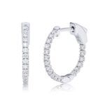 Aretes de Aro Amazon Essentials Oro Blanco 14K Diamante 0.5 Quilates AEWM38355F24
