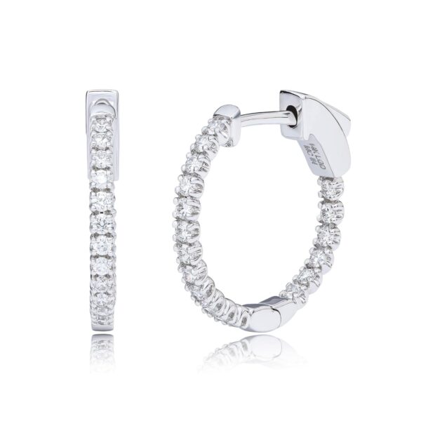 Aretes de Aro Amazon Essentials Oro Blanco 14K Diamante 0.5 Quilates AEWM38355F24