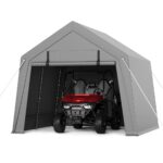Cobertizo de Almacenamiento VerisShade 10x10 pies Acero Galvanizado Calibre 19 Lona Impermeable