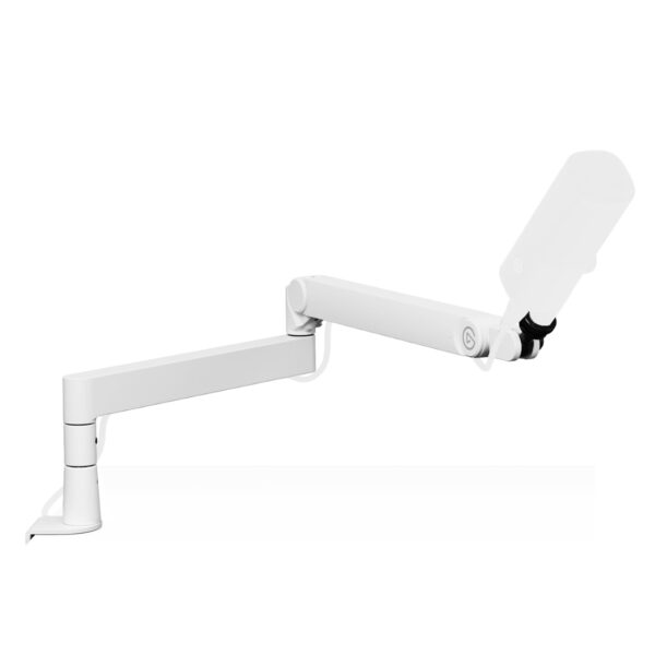 Elgato Wave Mic Arm Pro Blanco - Brazo de micrófono de gas de perfil bajo giratorio de 360°, funciona con micrófonos/Shu