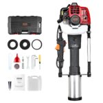 VEVOR Controlador de poste de gas T, 2 tiempos 1300W, 52cc, W/3Head