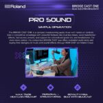 Mezclador de transmisión en vivo BRIDGE CAST ONE de doble bus Roland | Mezclador compacto de transmisión de audio | Para
