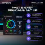 Mezclador de transmisión en vivo BRIDGE CAST ONE de doble bus Roland | Mezclador compacto de transmisión de audio | Para