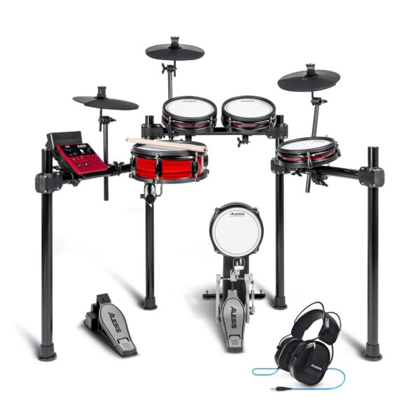 Alesis Nitro Pro y DRP100 - Batería eléctrica con auriculares para monitoreo, práctica o uso en escenarios