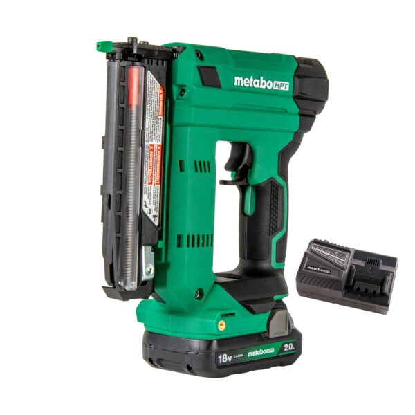 Metabo HPT Kit de clavadora compacta inalámbrica multivoltios de 18 V, clavadora de calibre 23 con herramienta eléctrica