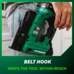 Metabo HPT Kit de clavadora compacta inalámbrica multivoltios de 18 V, clavadora de calibre 23 con herramienta eléctrica