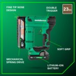 Metabo HPT Kit de clavadora compacta inalámbrica multivoltios de 18 V, clavadora de calibre 23 con herramienta eléctrica