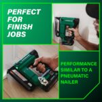 Metabo HPT Kit de clavadora compacta inalámbrica multivoltios de 18 V, clavadora de calibre 23 con herramienta eléctrica
