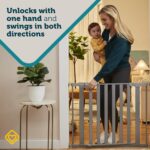 Puerta de Seguridad para Bebés Safety 1st GA182SLVF1 Ajustable 29 a 38 Pulgadas Montaje a Presión Plata Pack de 2