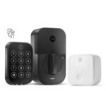 Yale Assure Lock 2 Plus - Llaves Apple Home, cerradura de puerta de entrada sin llave de gamuza negra con teclado de pan