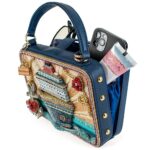 Bolso de Mano Mary Frances Full Steam Ahead BAG 24-149 con Cuentas Asa Superior Multicolor