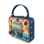 Bolso de Mano Mary Frances Full Steam Ahead BAG 24-149 con Cuentas Asa Superior Multicolor