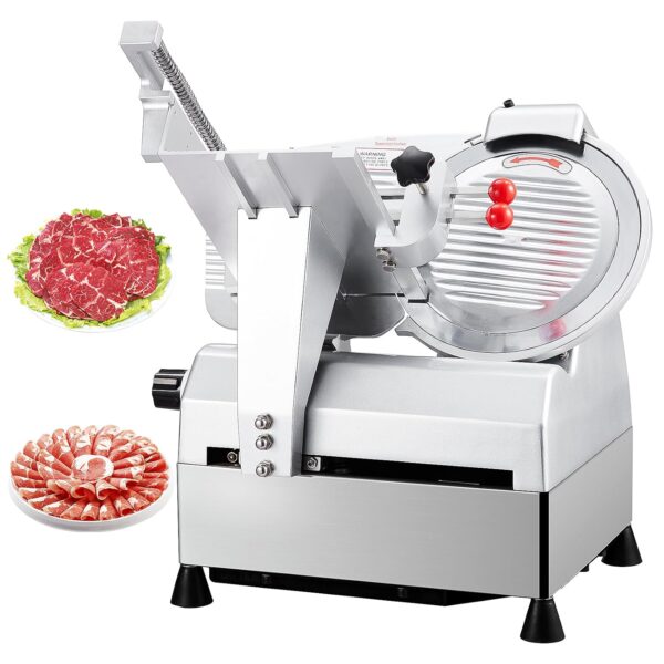 Cortadora eléctrica automática de carne, hoja de acero inoxidable no pegajosa de 12 pulgadas, cortador eléctrico de carn