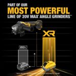 DEWALT 20V MAX XR sin escobillas Kit de amoladora inalámbrica de 4-1/2 pulgadas - 5 pulgadas con XR POWERPACK (DCG410WW1