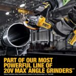 DEWALT 20V MAX XR sin escobillas Kit de amoladora inalámbrica de 4-1/2 pulgadas - 5 pulgadas con XR POWERPACK (DCG410WW1