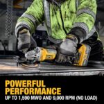 DEWALT 20V MAX XR sin escobillas Kit de amoladora inalámbrica de 4-1/2 pulgadas - 5 pulgadas con XR POWERPACK (DCG410WW1
