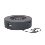 Fogata KEIKI ZS-HL0002 Circular de Hormigón Ligero 39.25 Pulgadas 50000 BTU Gris Oscuro