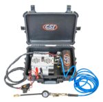 Compresor de Aire Doble Portátil CSI Accessories AIR8260 4.59 CFM Tanque de 1 Galón 12 Volts