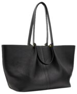 Bolso AllSaints Allington E/W W452XB Cuero Negro Correa Desmontable Compatible con Laptop