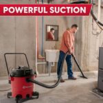 Vacmaster 16-Gallones 6.5 HP Pico† Aspiradora para Seco/Húmedo – VJH1612PF 1101, Rojo