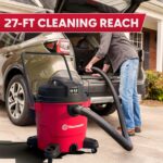Vacmaster 16-Gallones 6.5 HP Pico† Aspiradora para Seco/Húmedo – VJH1612PF 1101, Rojo