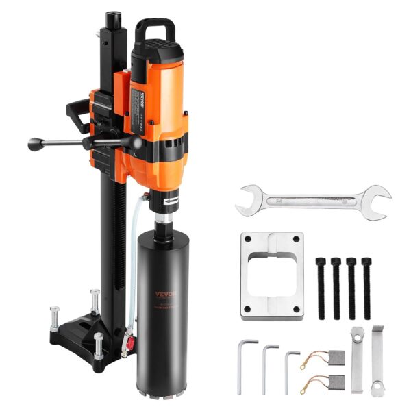 VEVOR Máquina Taladro de Núcleo, 0.8-11.8 pulgadas de Diámetro de Perforación, Equipo de Taladro de Núcleo de Diamante c
