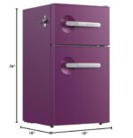 Frigidaire, Refrigerador compacto de 3.1 pies cúbicos de la serie Retro de 2 puertas, abrebotellas lateral integrado, co