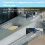 Midea MDC17P2DWW Lavavajillas portátil para encimera con tanque de agua integrado de 6 L (1.59 G), 5+2 programas, apertu