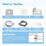 Midea MDC17P4CWW Lavavajillas portátil de mostrador mini de 1.32 galones con tanque de agua incorporado, cuidado de bebé