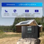 Controlador de Carga Solar Renogy Rover Lite 60A MPPT RCC60RVRE 12V 24V 36V 48V Entrada Solar Máxima 150V