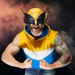 Máscara Wolverine Hasbro Marvel Legends G0646 Escala 1 1 Plástico con Soporte