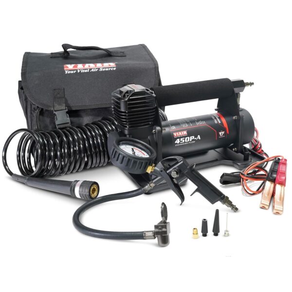 Compresor de Aire Portátil VIAIR 450P-A EF 45144 12V 150 PSI para Neumáticos hasta 40 Pulgadas