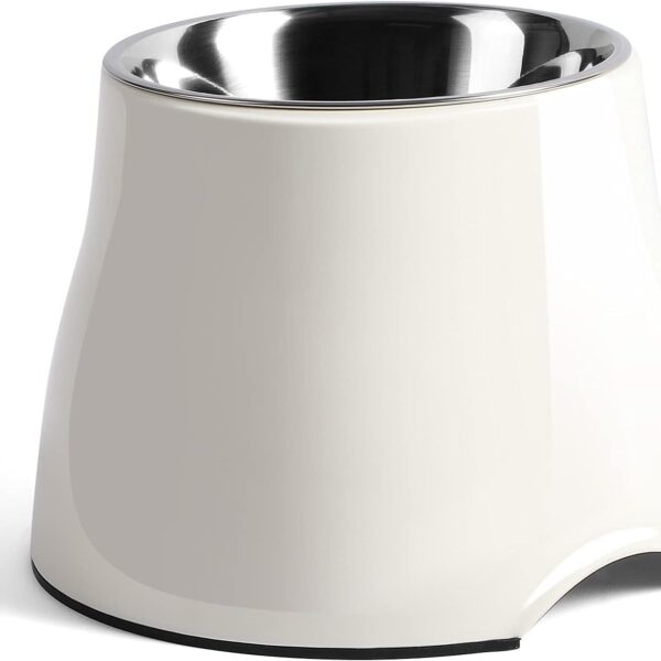 Cuenco Elevado para Perros Fluffydream PT05BOWL840ML01WL Acero Inoxidable Talla L 840 ml Paquete de 5