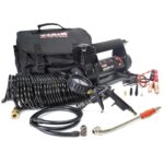 VIAIR 450P-RV EF Flujo mejorado - 45157 12V Inflador de neumáticos Compresor de aire portátil con pistola de inflado RV,