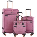 Juego de Equipaje Hudson Softside kensie KN-A6203-EX-690 3 Piezas Malva Suave con Ruedas Giratorias