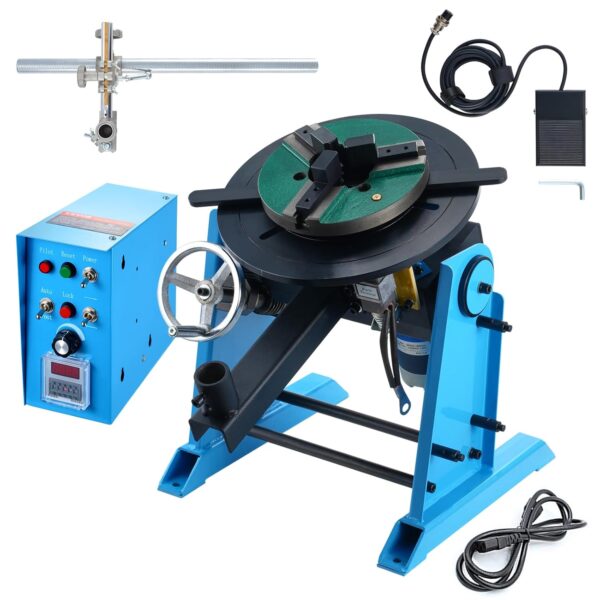 VEVOR Posicionador de soldadura giratorio 29.93KG / 66LBS, Mesa giratoria posicionadora de soldadura 0-90° 1-12RPM 80W,