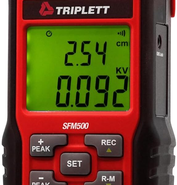Triplett Medidor de campo estático SFM500, -19.000kV a+19.000kV
