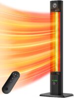 Calentador para Exteriores BALKO SH04 42 Pulgadas Calefacción Infrarroja 1500W IP65 9 Niveles de Calor
