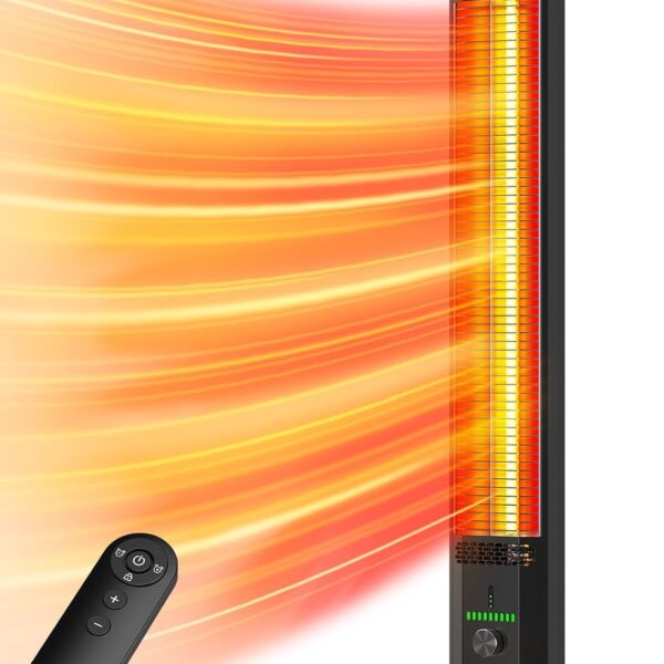 Calentador para Exteriores BALKO SH04 42 Pulgadas Calefacción Infrarroja 1500W IP65 9 Niveles de Calor