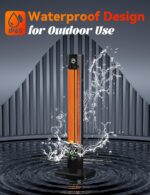 Calentador para Exteriores BALKO SH04 42 Pulgadas Calefacción Infrarroja 1500W IP65 9 Niveles de Calor
