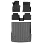 Alfombrillas para Piso Husky Liners Weatherbeater Compatible con Mazda CX-50 2023 2024 Delantero y 2da Fila más Cargo 4
