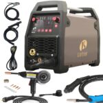 Soldador MIG LOTOS MIG225 225A 110/220V 6 en 1 con Pistola de Carrete MSG096 para Aluminio