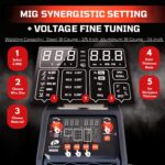 Soldador MIG LOTOS MIG225 225A 110/220V 6 en 1 con Pistola de Carrete MSG096 para Aluminio