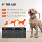 Puerta para Perro VEVOR CWM03-XL para Puerta Corrediza de Vidrio Altura Ajustable 75 7/8 a 80 11/16 Pulgadas Marco de Al