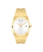 Reloj Movado Bold Quest para mujer 3601187 movimiento cuarzo suizo esfera blanca pulsera acero inoxidable 35mm resistent