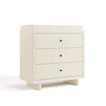 Cómoda Storkcraft Kyoto 3 Cajones Avena Esmerilada Madera de Ingeniería Certificada GREENGUARD Gold
