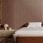 VEVOR Paneles acústicos de listones de madera, 23.6 x 47.2 pulgadas, 4 piezas de paneles de acento de MDF, paneles de pa