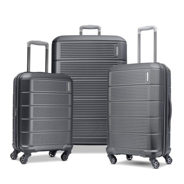 Equipaje American Tourister Stratum 2.0 Rígido Expandible Ruedas Giratorias Carbón Juego de 3 Piezas 20 24 28