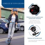 Scooter Eléctrico Hiboy S2X Neumáticos 8.5 Pulgadas Motor 350W Alcance 17 Millas Plegable para Adultos